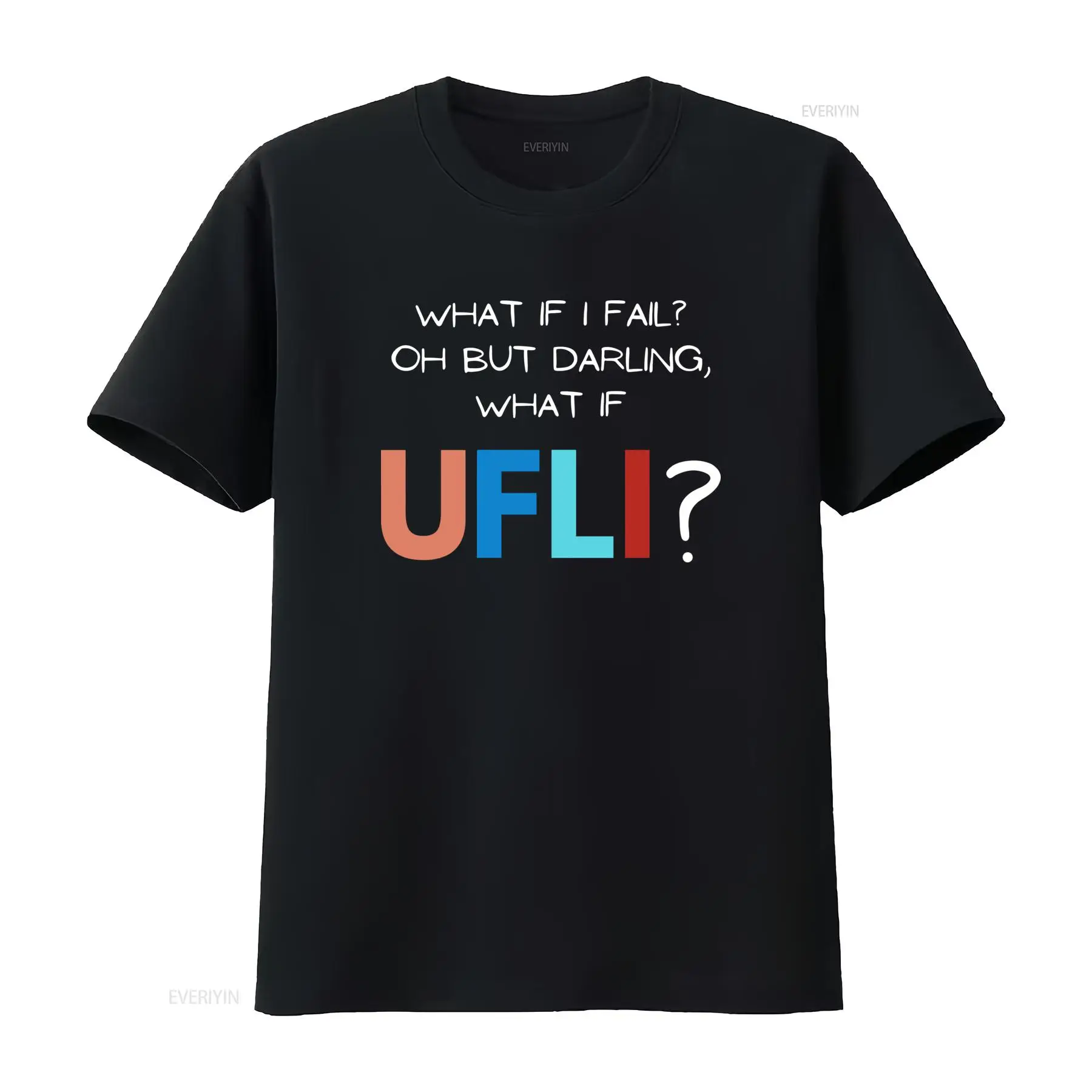 Men'S Fashion Quotes - インスピレーションを与える引用句 Tシャツ「失敗したらどうする？」「ああ、愛する人よ」UFLI ヴィンテージ ウォッシュドトップ 日常着に最適 多用途でスタイリッシュなファッション
