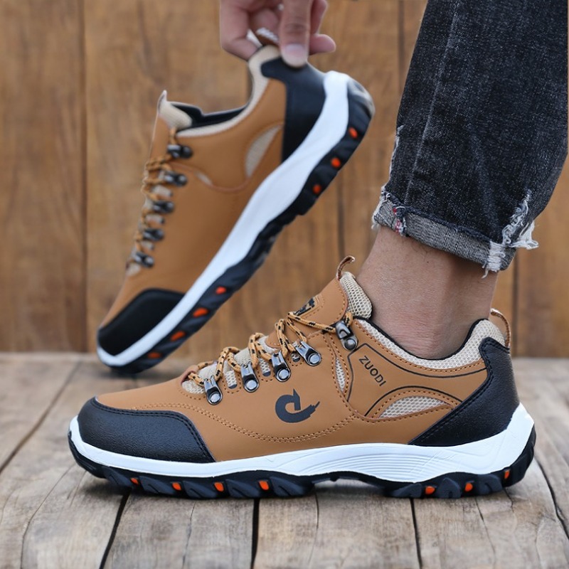 Men'S Fashion Hiking Boots - ハイキングブーツ メンズ ブラック スニーカー 防水性と耐久性のある登山靴、男性用加硫靴 サイズ