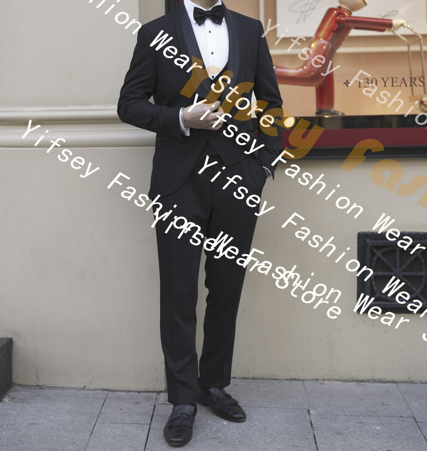 Slim Fit Blazer Men - ダブルショールカラーフルメンズスーツセット ウェディンググルームカスタムメイド 男性用3ピースジャケットパンツベスト スリムフィットプロムブレザートラウザーズアウトフィット