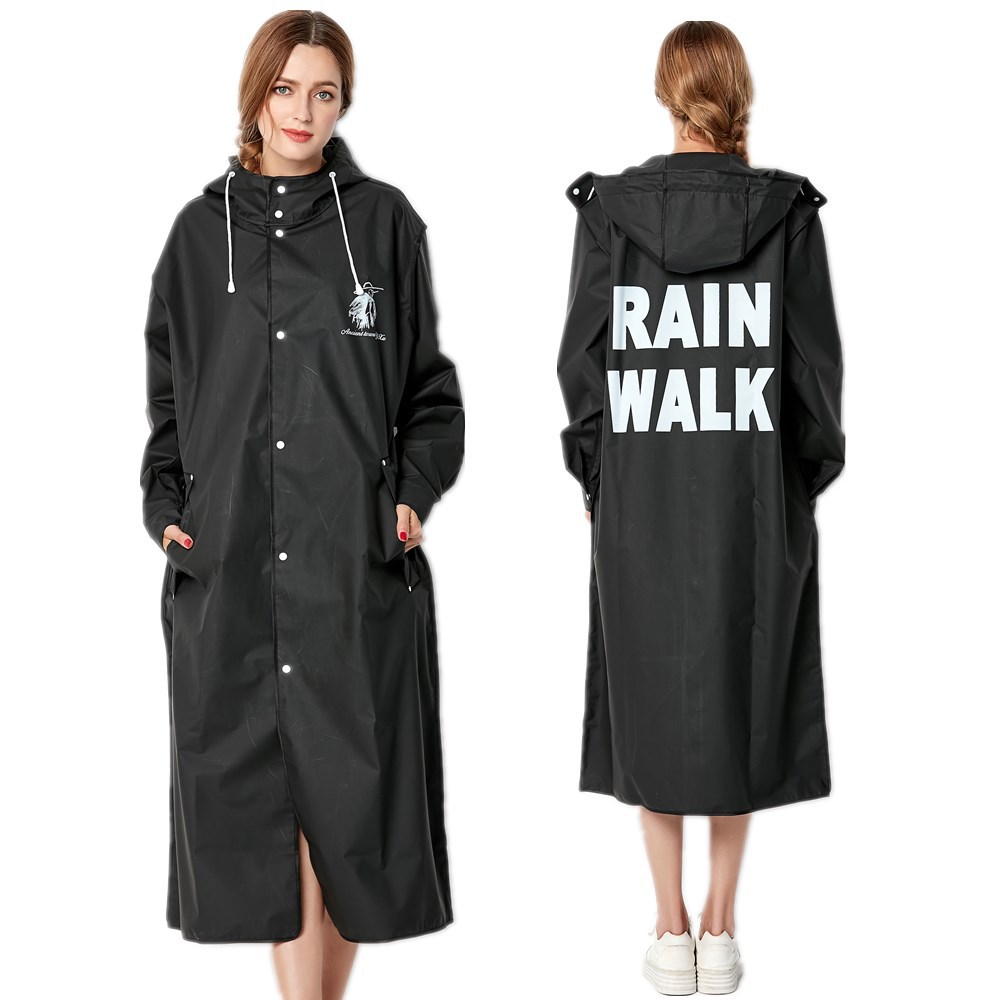 Mens Fashion Poncho - 男性と女性のための薄い黒のレインコート,新しいファッション,大きいサイズ,防水ポンチョ,長い,薄い,大人のためのレインウェア
