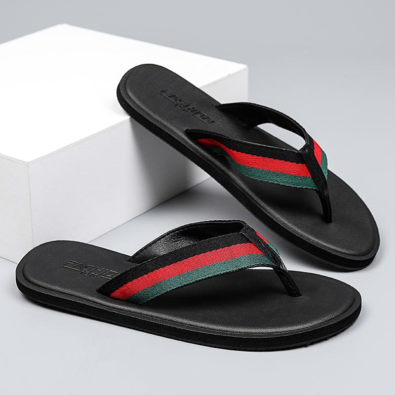 Men'S Fashion News - 男性ソフトソールフリップフロップミニマリストファッション耐摩耗性アンチスリップライトポータブルビーチデイリーカジュアルスライドシューズ