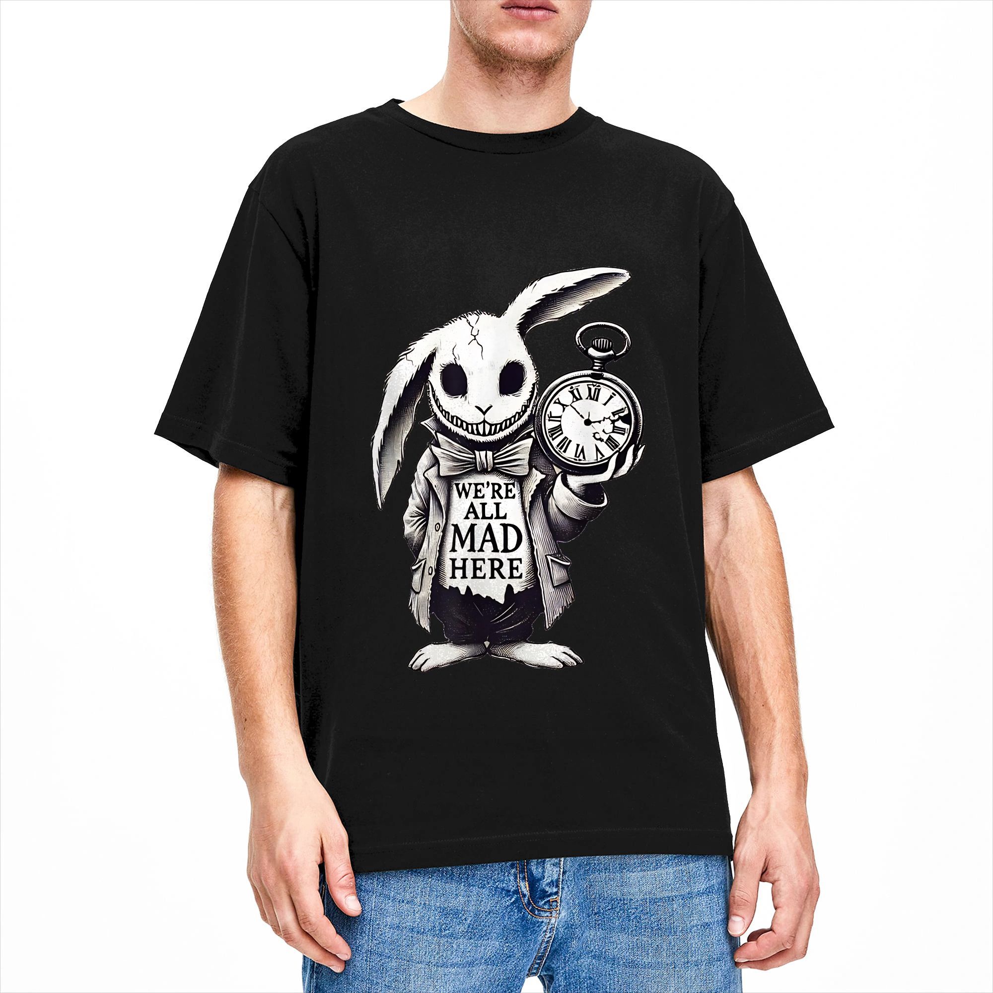 Men'S Fashion Quotes - 引用符付き Tシャツ A-Alice In Wonderlands We're