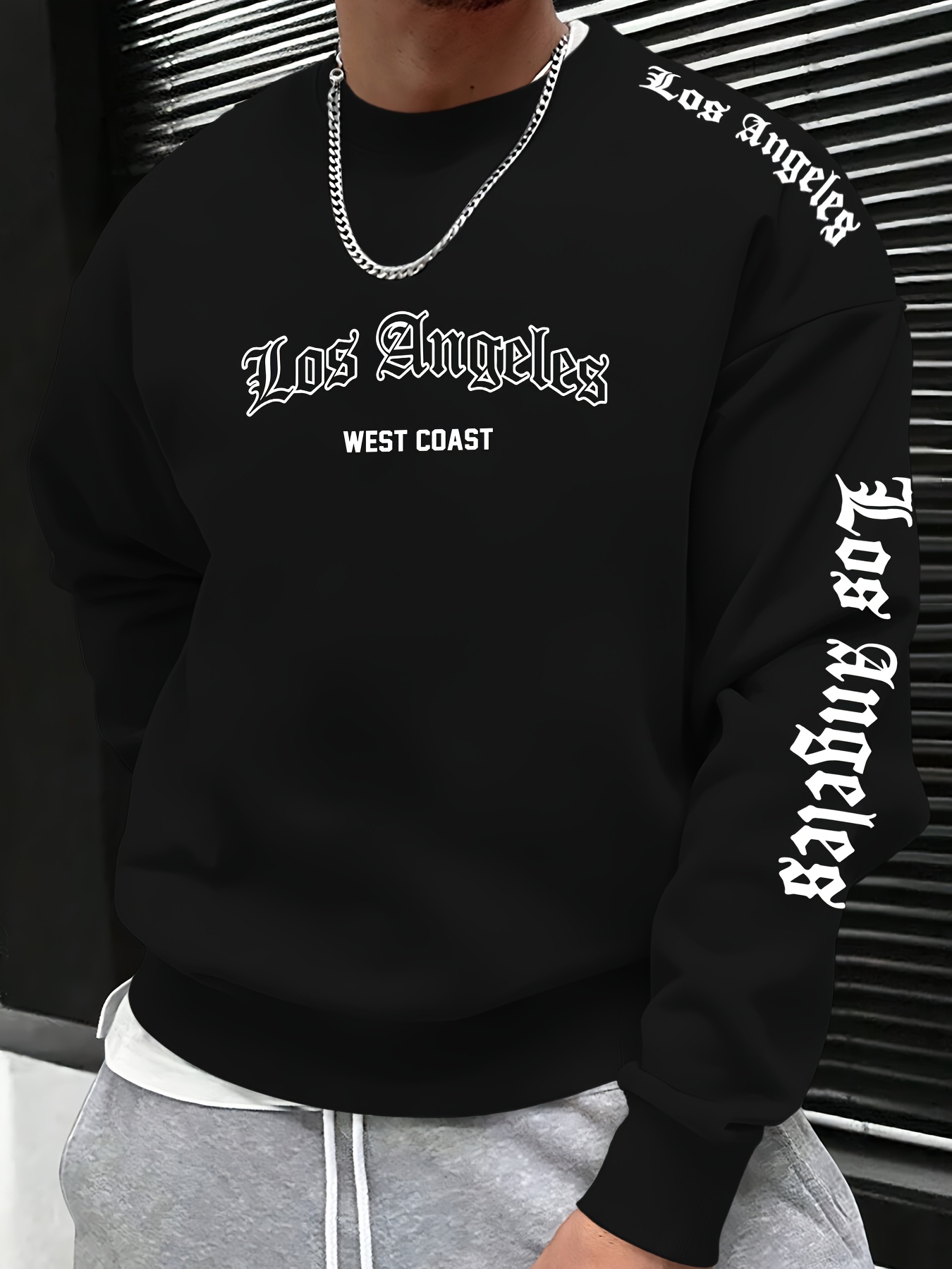 Mens Fashion Top - 2026秋冬メンズラウンドネックレタープリントスウェットシャツ - 快適で柔らかくカジュアルでおしゃれなストリートウェア（男性用）