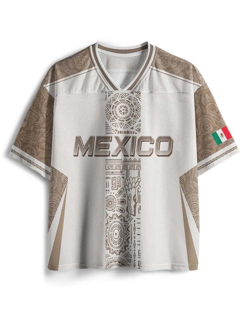 Mens Fashion Mexico - 2026年夏ニューメキシコジャージスタイルメンズ＆レディースプラスサイズゆったりVネック半袖おしゃれ速乾Tシャツ