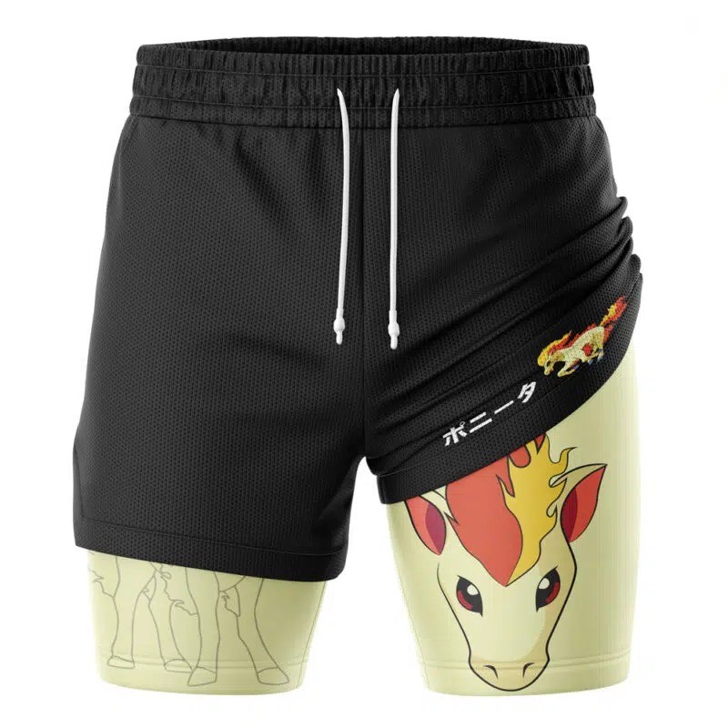 Men'S Fashion Loose Pants - ファッショナブルなプリント柄メンズフェイクツーピース5セントパンツ、男性用スポーツショーツ、薄くてゆったり、夏に通気性抜群
