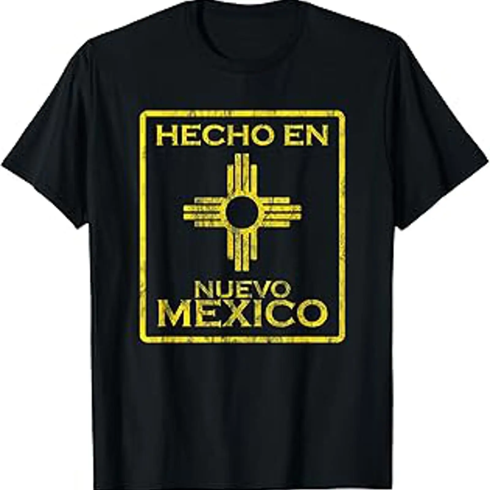 Mens Fashion Mexico - ニューメキシコ Tシャツ ジアシンボル ディストレスト加工 ヴィンテージ風 ウォッシュ加工