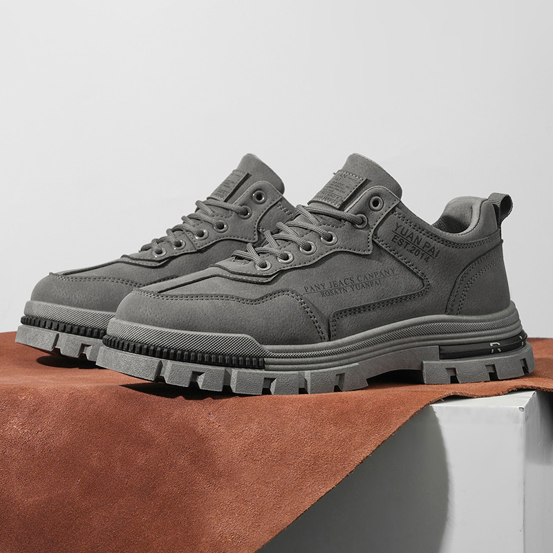 Men'S Fashion Hiking Boots - メンズ厚底ワークブーツ滑り止めカジュアルプラットフォームスニーカーアウトドアハイキングウォーキングファッションユーティリティシューズ