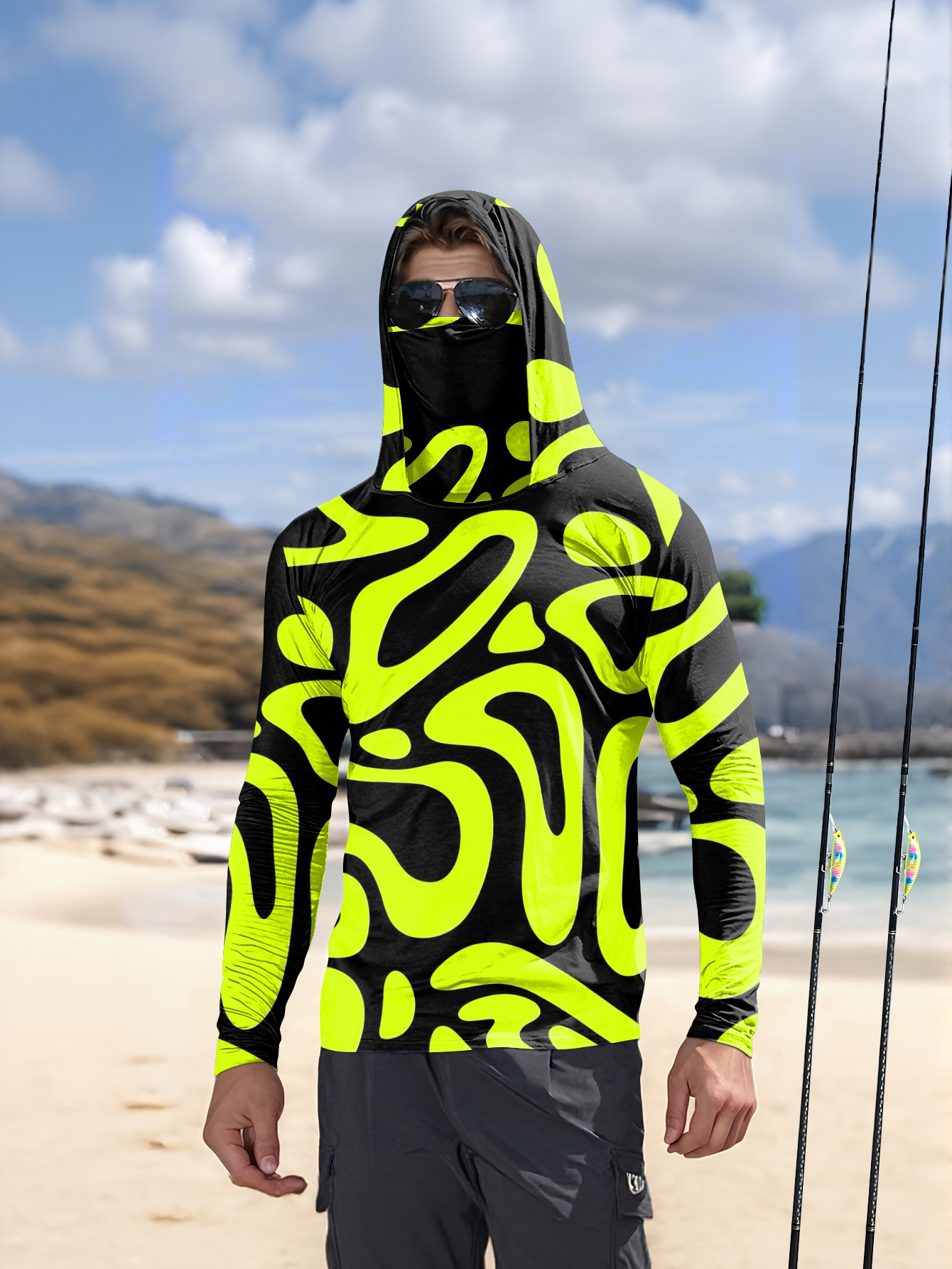 Mens Fashion Summer - 2026年夏新作 メンズ長袖シャツ 3Dパターンプリント スポーティー＆カジュアルウェア 快適で柔らかい