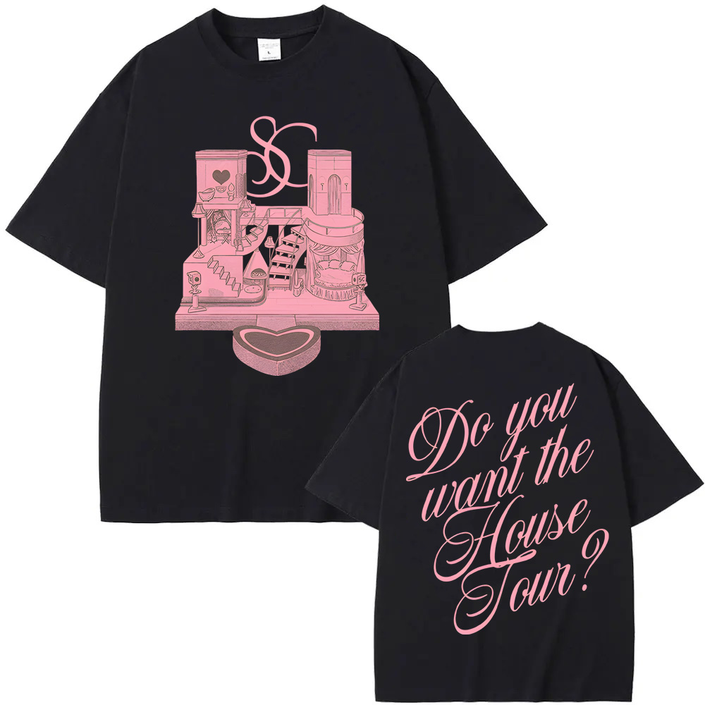 Men'S Fashion Website - ハウスツアー レディースTシャツ 2026年新作 サブリナ・カーペンター 公式ウェブサイトと同じデザイン Tシャツ