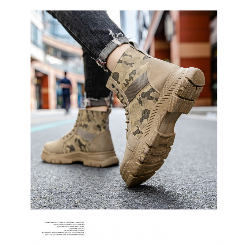 Men'S Fashion Hiking Boots - ニューファッション メンズ ハイカットブーツ カジュアル スポーツ 迷彩柄