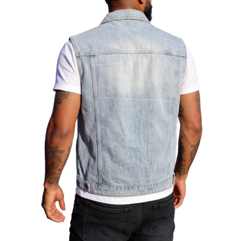 Men'S Fashion Vest With Jeans - 春夏メンズデニムベストファッションヴィンテージカジュアルノースリーブデニムジャケット男性ルーズストリートウェアオートバイジーンズチョッキ