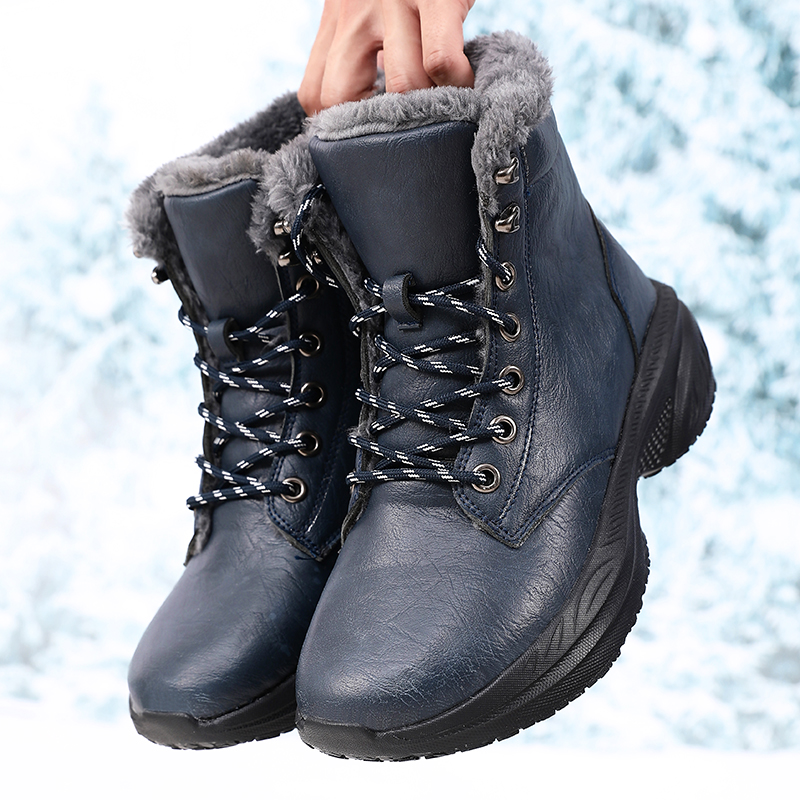 男性冬のスノーブーツ防水ワイドトゥスニーカースーパー保温紳士 - Men'S Fashion Hiking Boots のレビューと価格