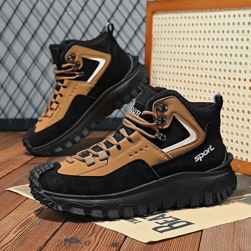 メンズ ワイド幅 ハイキングシューズ 滑り止め 耐久性 アウ - Men'S Fashion Hiking Boots のレビューと価格