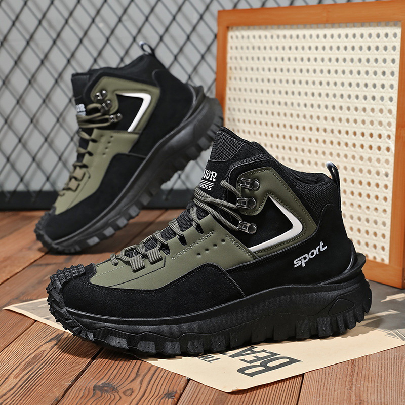 メンズ ワイド幅 ハイキングシューズ 滑り止め 耐久性 アウ - Men'S Fashion Hiking Boots のレビューと価格