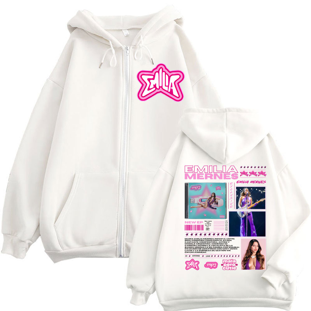 エミリアメルネス MP3 アルバムマーチジッパーパーカー男性 - Mens Fashion Zip Up Hoodies のレビューと価格