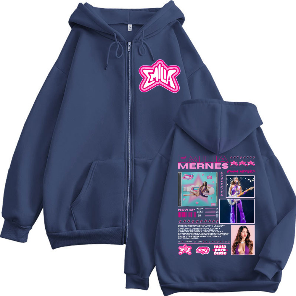 エミリアメルネス MP3 アルバムマーチジッパーパーカー男性 - Mens Fashion Zip Up Hoodies のレビューと価格