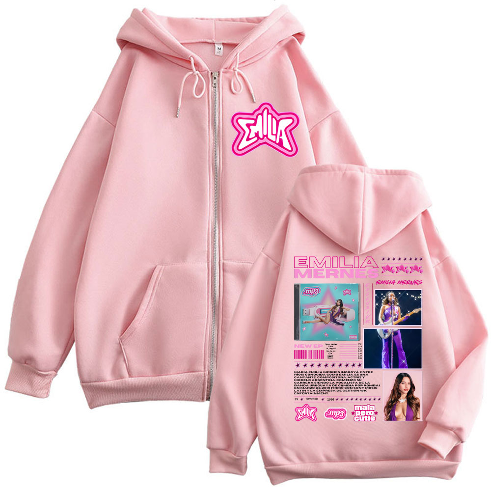 エミリアメルネス MP3 アルバムマーチジッパーパーカー男性 - Mens Fashion Zip Up Hoodies のレビューと価格