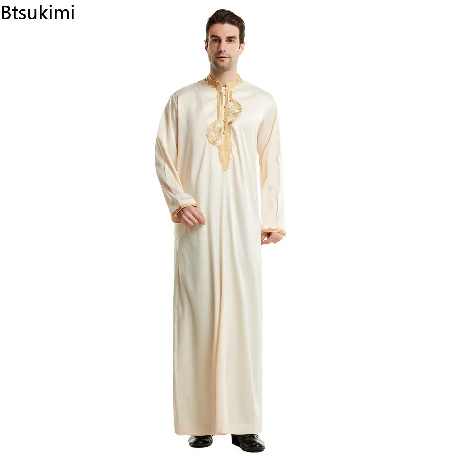 中東ムスリム男性服ゆったりカフタン長袖ローブトーブクルタアラ - Men'S Fashion Kurta のレビューと価格