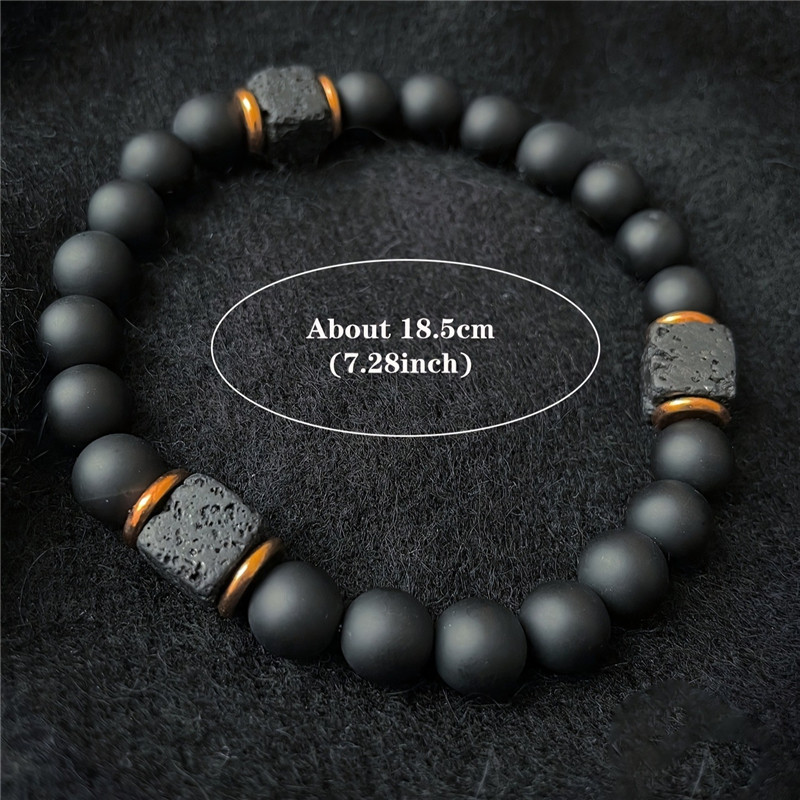 1pc 新マラカイトブレスレット男性自然石ビーズカップルブレ - Mens Fashion Help のレビューと価格