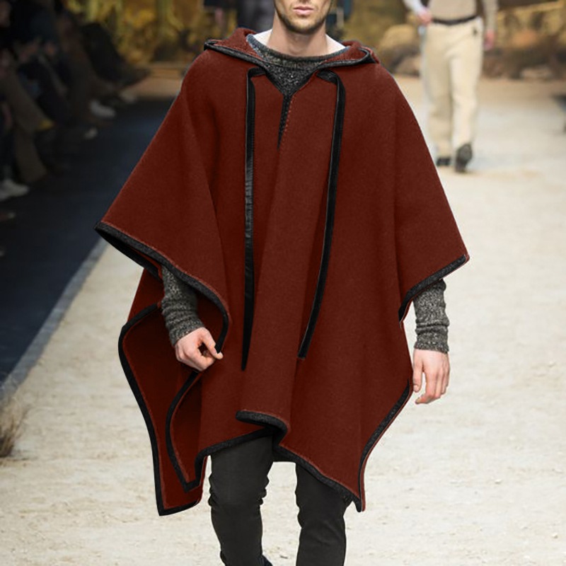 メンズファッション イレギュラー クール クローク コート  - Mens Fashion Poncho のレビューと価格