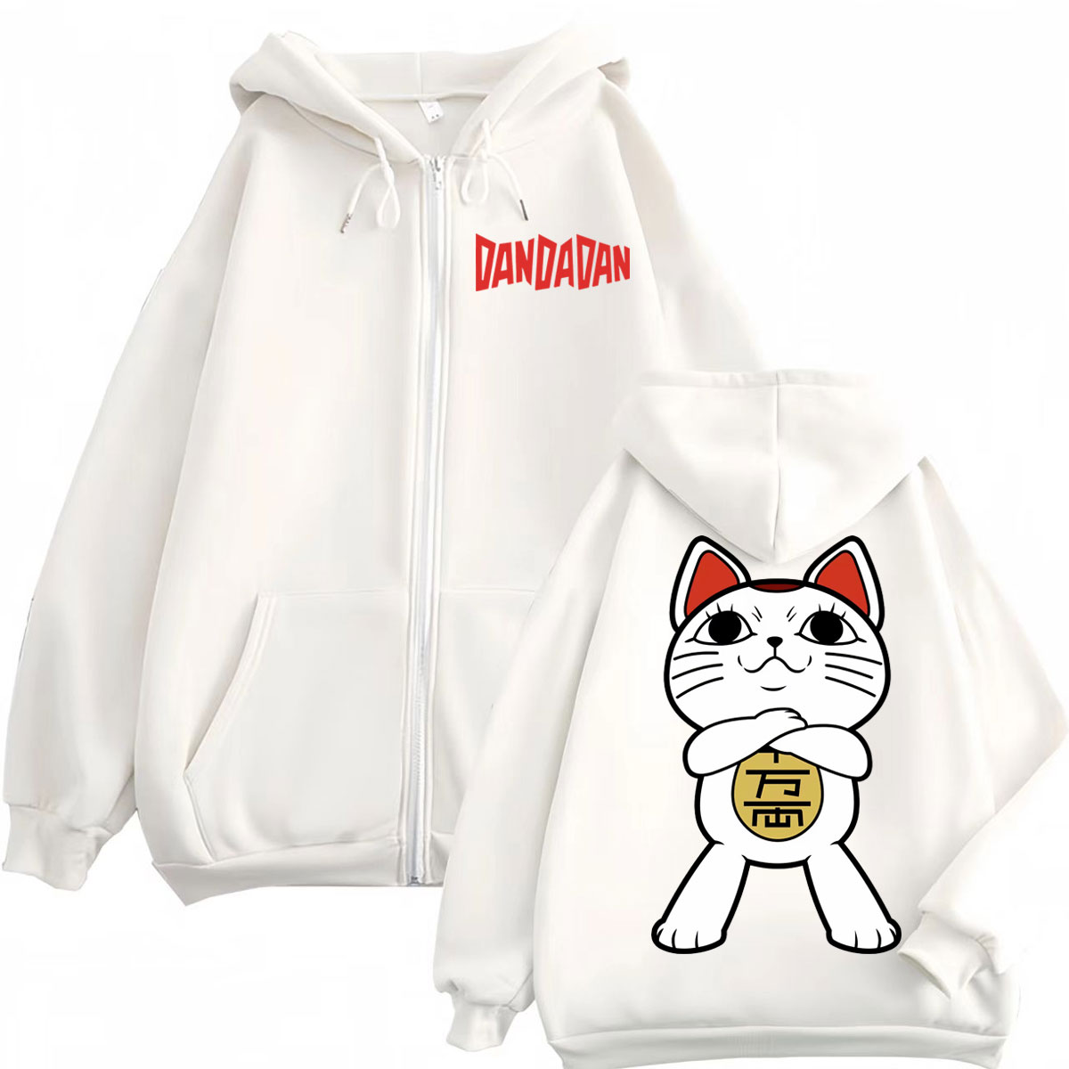 アニメ Dandadan ターボおばあちゃんグラフィックジッ - Mens Fashion Zip Up Hoodies のレビューと価格