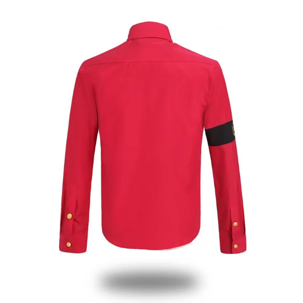 マイケル・ジャクソン反戦ミリタリーシャツメンズヴィンテージボ - Military Shirt Men のレビューと価格