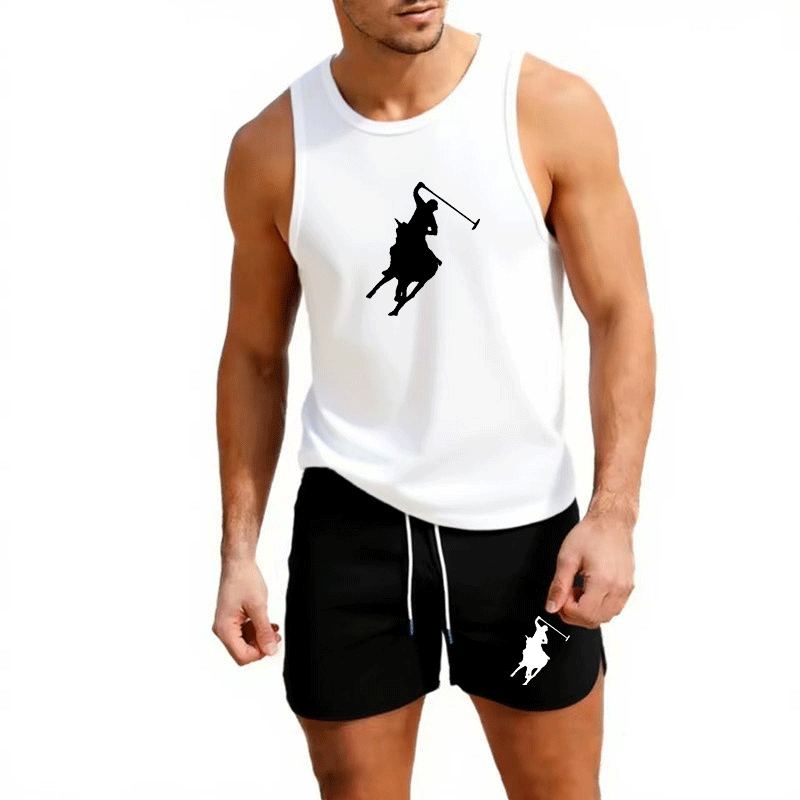 ヨーロッパメンズサマーベスト＆ショーツセット 2ピース アウ - Mens Fashion Summer のレビューと価格