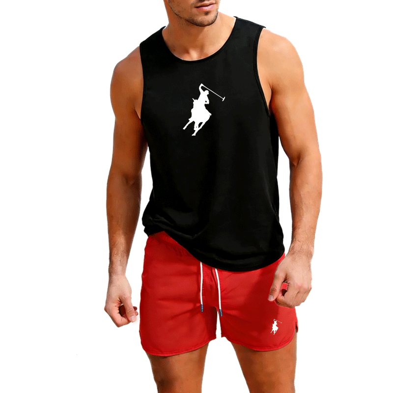 ヨーロッパメンズサマーベスト＆ショーツセット 2ピース アウ - Mens Fashion Summer のレビューと価格