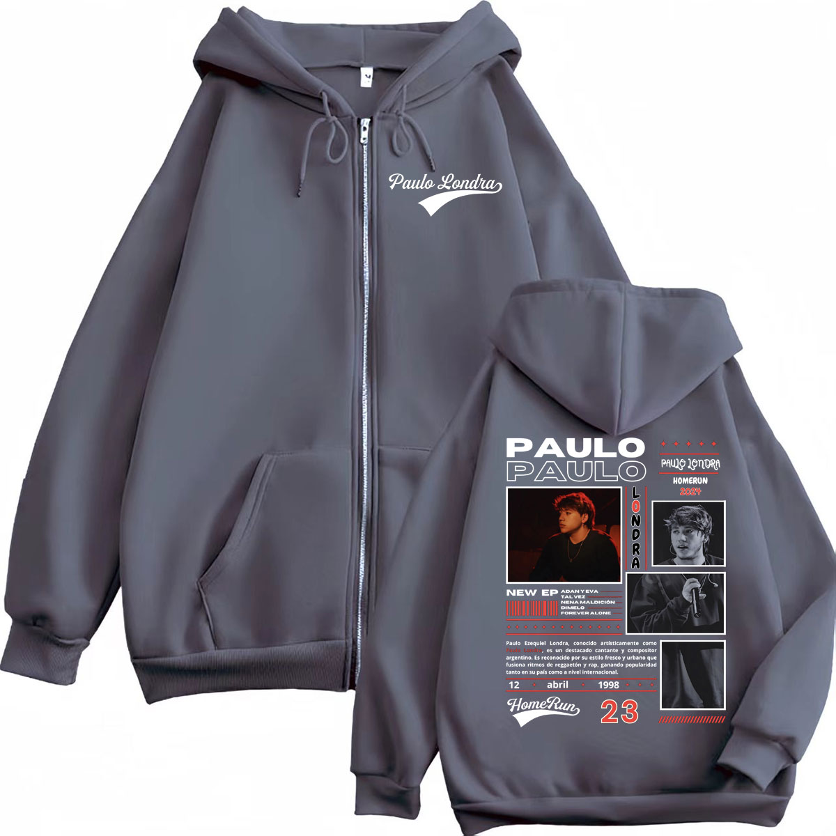 ラッパーパウロロンドラホームランアルバムマーチパーカー原宿ヒ - Mens Fashion Zip Up Hoodies のレビューと価格