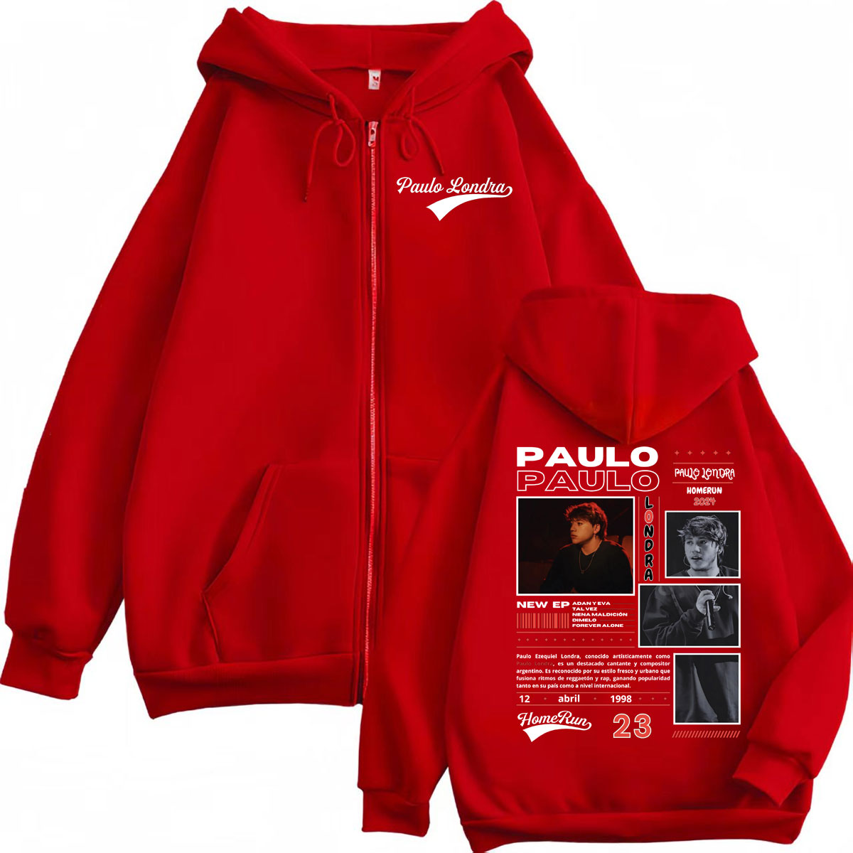 ラッパーパウロロンドラホームランアルバムマーチパーカー原宿ヒ - Mens Fashion Zip Up Hoodies のレビューと価格