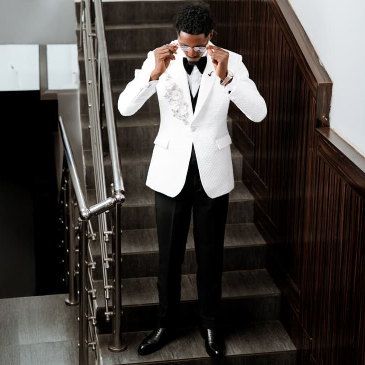 高品質ダイヤモンド2ピースセットメンズスーツ ダイヤモンドス - Slim Fit Blazer Men のレビューと価格