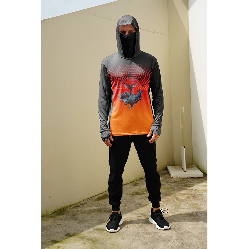 釣り用シャツ メンズ 日焼け防止 フード付きマスク 一体型  - Mens Fashion Summer のレビューと価格