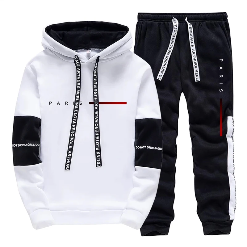 パリファッションパーカーストリートウェアメンズセットフード付 - Men'S Fashion Usa のレビューと価格