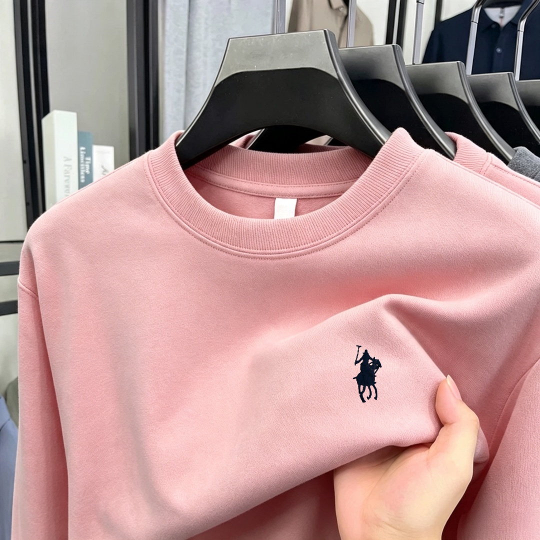 柔らかなコットン素材の高級ブランドメンズ長袖ラウンドネックT - Mens Fashion Top のレビューと価格