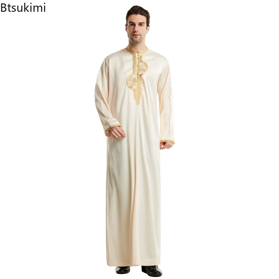 イスラム教徒の男性のためのカフタンのドレス,長袖,スタンドア - Men'S Fashion Kurta のレビューと価格