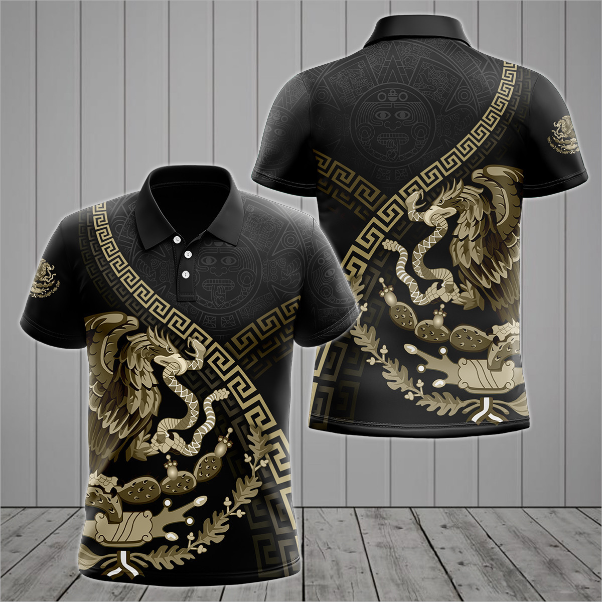 メキシコアステカ紋章 & スカル 3D オールオーバープリン - Mens Fashion Mexico のレビューと価格