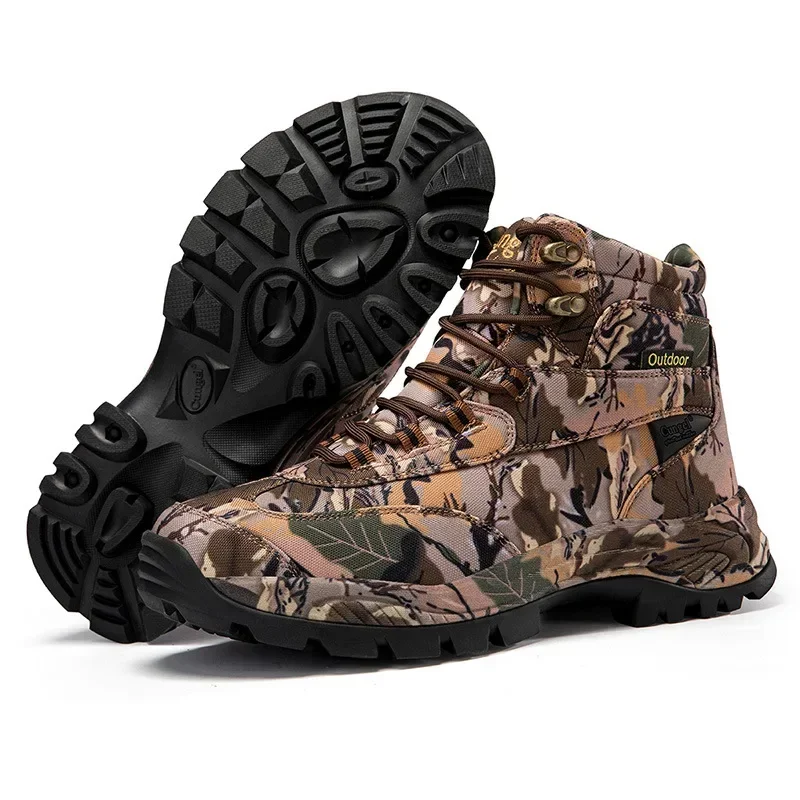 メンズハイトップ迷彩ハンティングブーツ通気性スポーツシューズ - Men'S Fashion Hiking Boots のレビューと価格