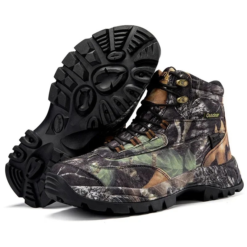 メンズハイトップ迷彩ハンティングブーツ通気性スポーツシューズ - Men'S Fashion Hiking Boots のレビューと価格