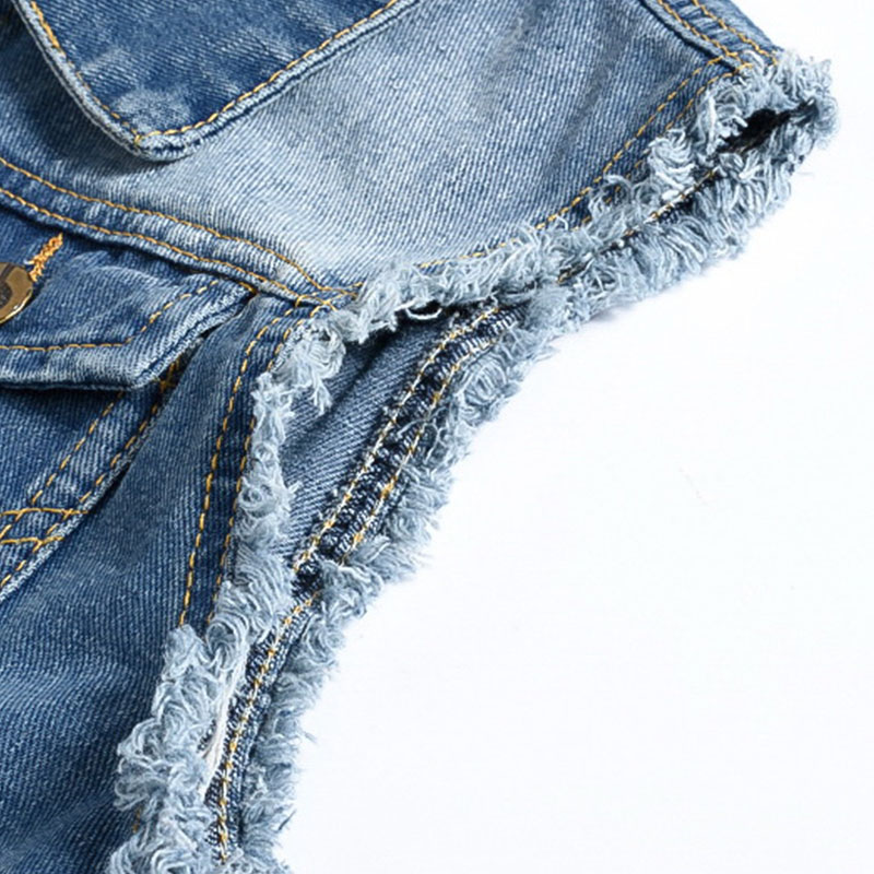 メンズプラスサイズライトブルー/ブラックデニムベストリップド - Men'S Fashion Vest With Jeans のレビューと価格