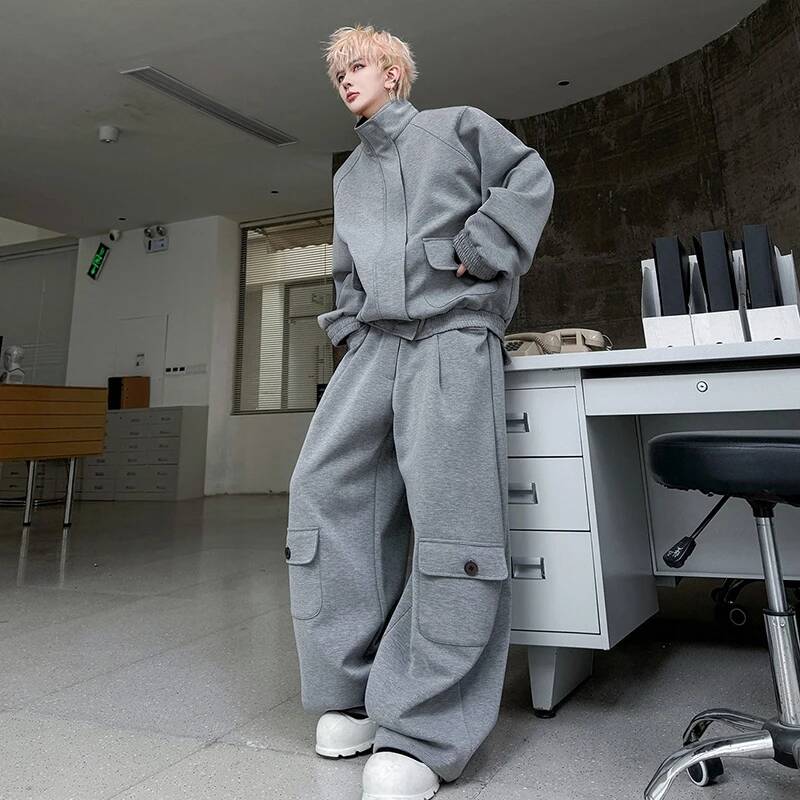 LUZHEN カラーカーディガン 2026 PU レザー春ス - Men'S Fashion Loose Pants のレビューと価格