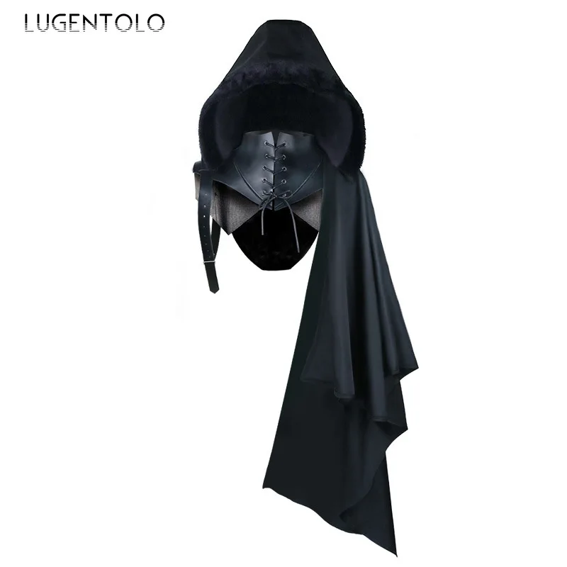 男性中世フード付きポンチョショールハロウィンレトロカジュアル - Mens Fashion Poncho のレビューと価格