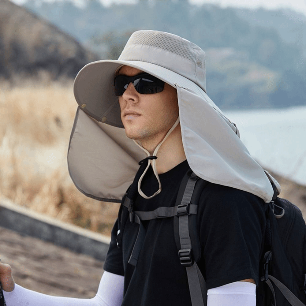 ファッション布男性用サンハット大きなつば取り外し可能なショー - Mens Fashion Caps のレビューと価格