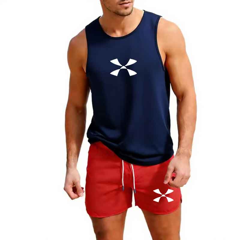 屋外ジョギングスポーツウェアメンズベスト + ショーツ 2  - Mens Fashion Summer のレビューと価格