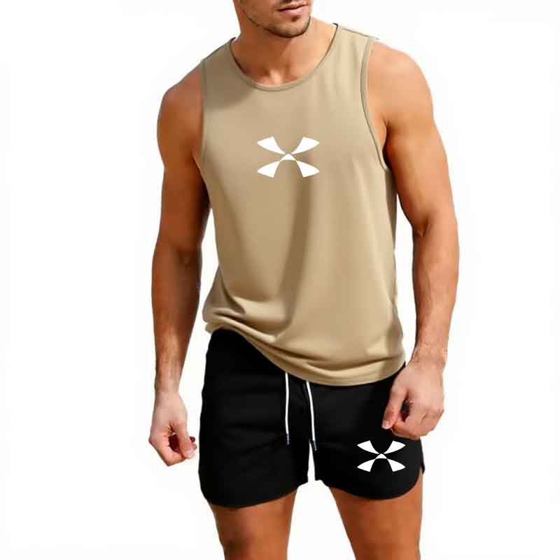 屋外ジョギングスポーツウェアメンズベスト + ショーツ 2  - Mens Fashion Summer のレビューと価格