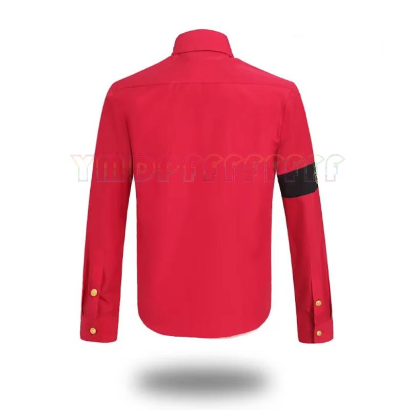 ポップ・マイケル・ジャクソン反戦ミリタリーシャツメンズレトロ - Military Shirt Men のレビューと価格