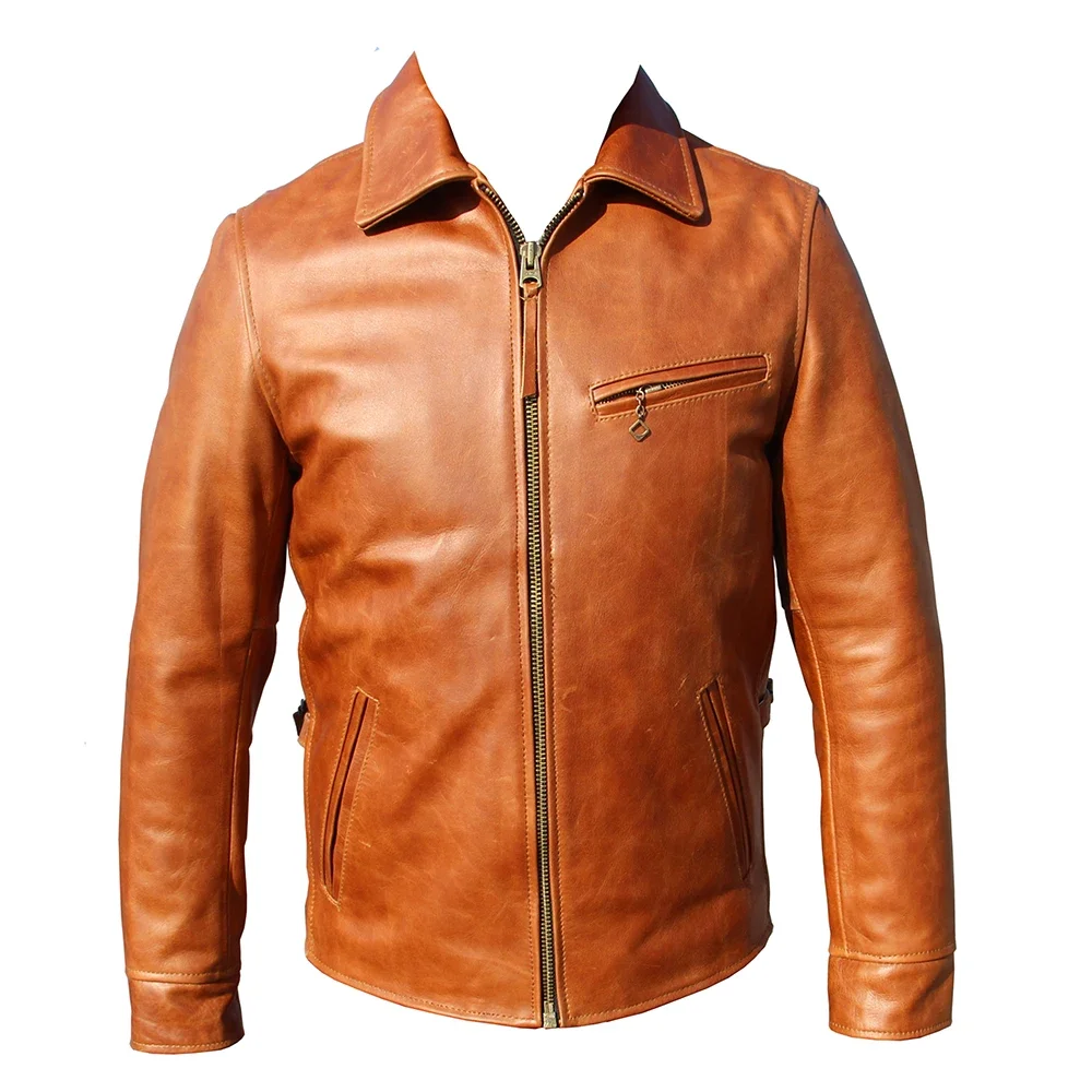 メンズブラウンレザージャケット,ファッション,変色,オイルワ - Mens Fashion In The 1930S のレビューと価格