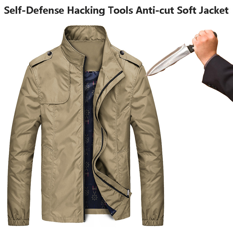 抗刺傷防止ファッションメンズカジュアルファッションスリム自己 - Mens Fashion Hacks のレビューと価格