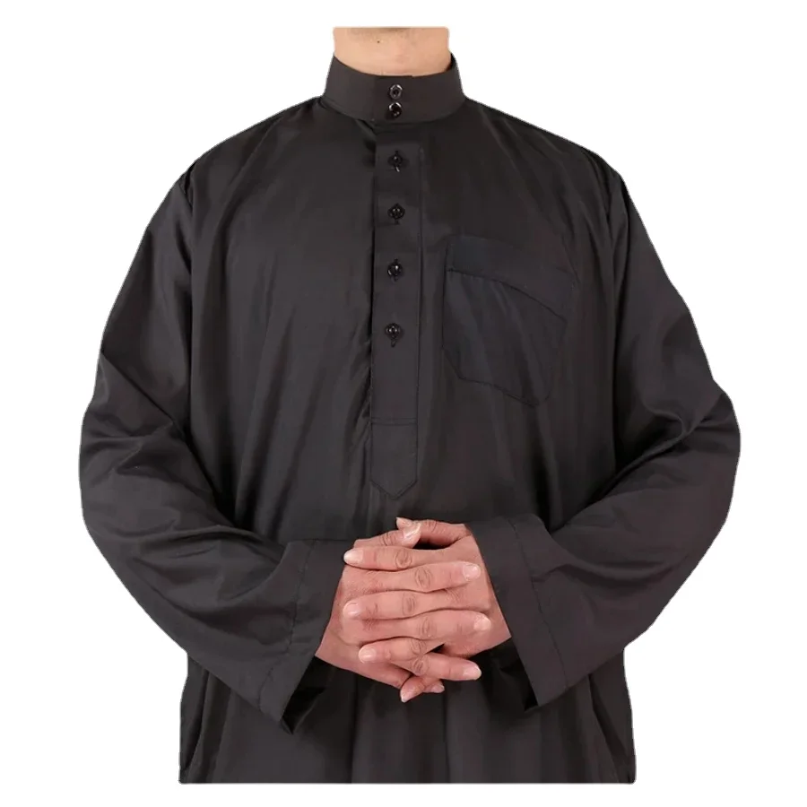 単色の長袖シャツ,ルーズフィット,イスラムの服,イスラム教徒 - Men'S Fashion Kurta のレビューと価格
