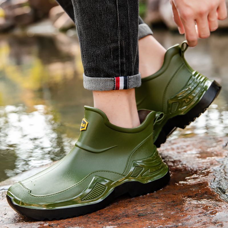 ユニセックスレインシューズアウトドアノンスリップメンズウォー - Men'S Fashion Hiking Boots のレビューと価格