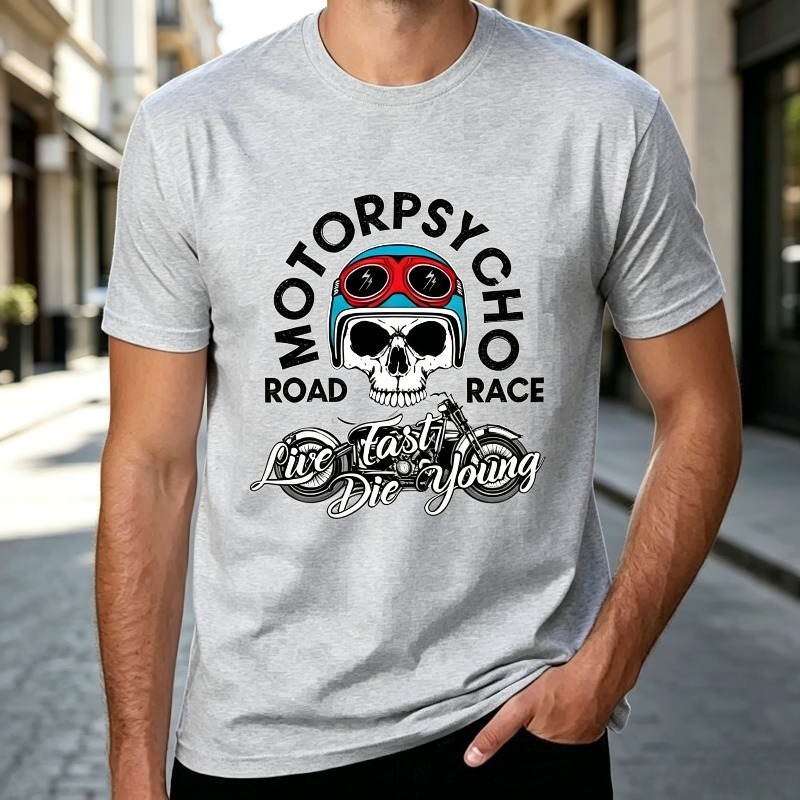 モトプシコ バイカースカル Tシャツ メンズ レディース ロ - Men'S Fashion Quotes のレビューと価格
